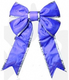 blue nylon bow