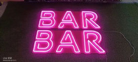 Flex neon sign