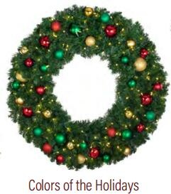 wreath with ornament